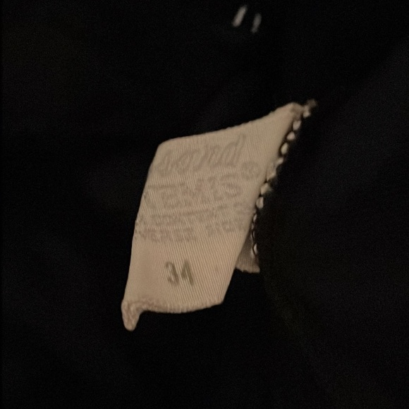 Vintage Gossard Artemis Sheer Nylon Button-Down Black Top - Size 34/S - Picture 10 of 10